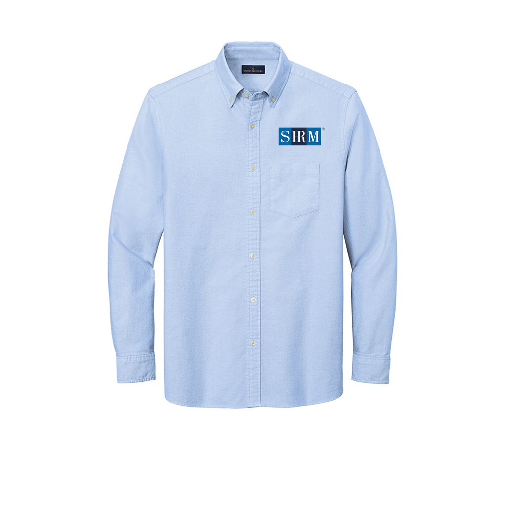 SHRM Brooks Brothers Pastel Blue Oxford Shirt
