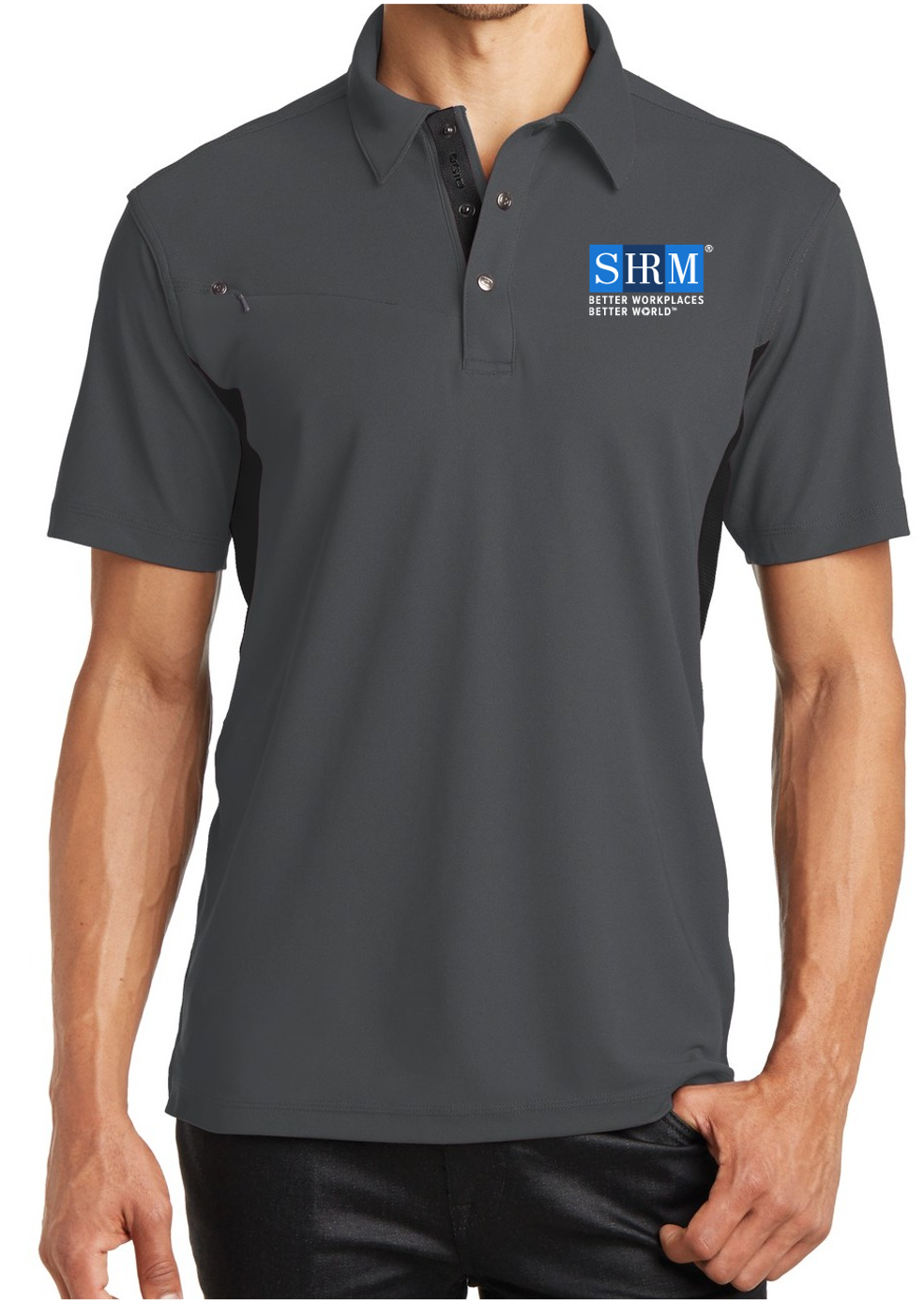SHRM Gray Ogio Accelerator Polo