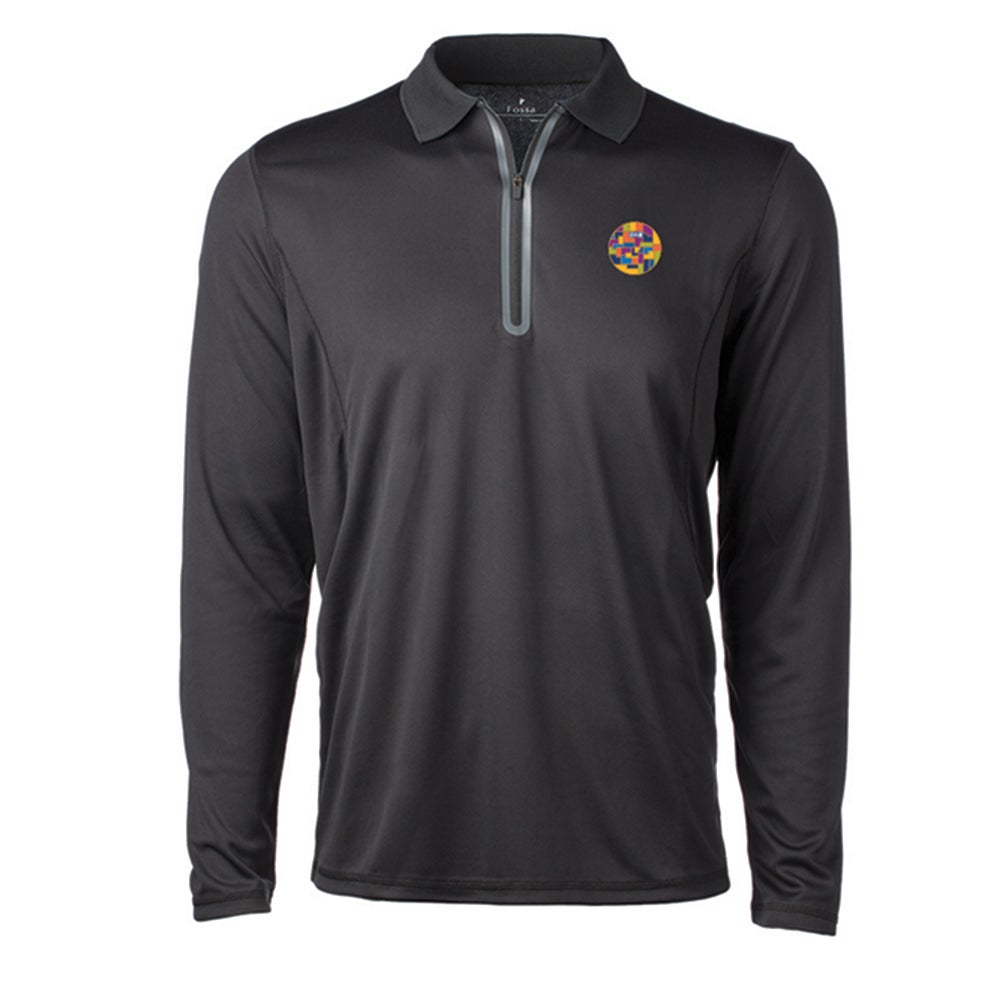 Diversity Mosaic Black Polo Shirt